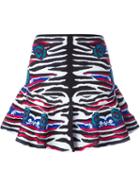 Roberto Cavalli Zebra Print Mini Skirt