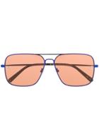 Stella Mccartney Eyewear Aviator Shaped Sunglasses - Blue