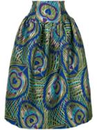 Manish Arora Psychedelic Heart Print Skirt - Green