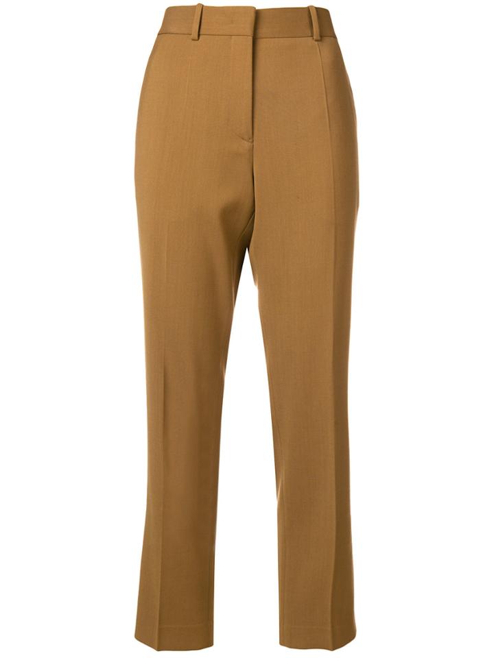 Jil Sander Emilio Cropped Trousers - Brown