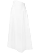 A.w.a.k.e. Flared Midi Skirt - White