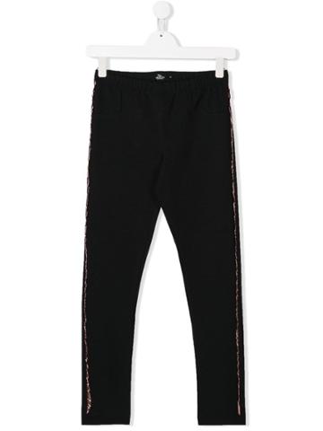 Andorine Embellished Leggings - Black