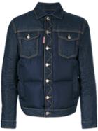Dsquared2 - Padded Denim Jacket - Men - Cotton/feather Down/polyester/polyimide - 50, Blue, Cotton/feather Down/polyester/polyimide