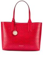 Emporio Armani Logo Charm Tote Bag - Red