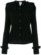 Philosophy Di Lorenzo Serafini Frill Fitted Cardigan - Black