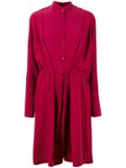 Joseph - Belted Shirt Dress - Women - Silk/cotton - 42, Red, Silk/cotton
