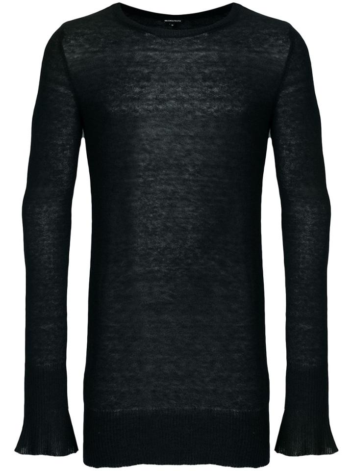 Ann Demeulemeester See-through Sweater - Black