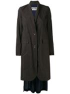 Uma Wang - Chidike Coat - Women - Silk/cotton - S, Black, Silk/cotton