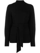 Zimmermann Tie Waist Knitted Jumper - Black