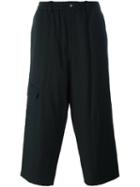 Yohji Yamamoto Wide Leg Trousers, Men's, Size: Ii, Black, Cotton/polyester/wool