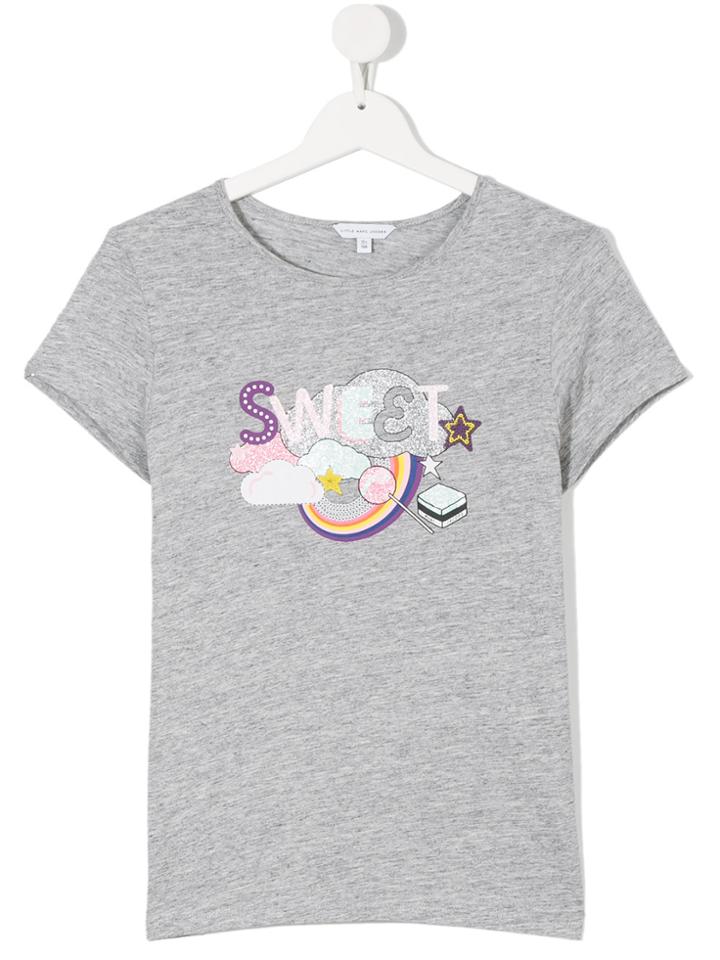 Little Marc Jacobs Graphic Print T-shirt - Grey