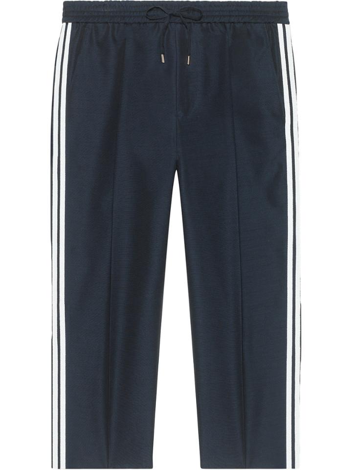 Gucci Plain Weave Jogging Pant - Blue
