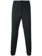 Kenzo Straight-leg Trousers, Men's, Size: 44, Black, Polyester/virgin Wool/spandex/elastane