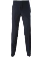 Neil Barrett Side Stripe Trousers, Men's, Size: 48, Blue, Polyester/virgin Wool/spandex/elastane/cotton