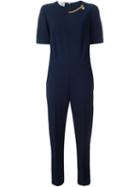 Stella Mccartney 'falabella' Jumpsuit, Women's, Size: 42, Blue, Spandex/elastane/acetate/viscose/metal (other)