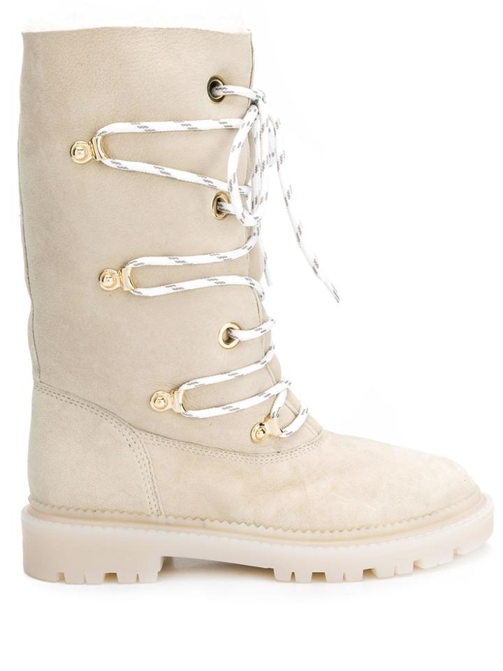 Casadei Oslo Lace-up Boots - Neutrals