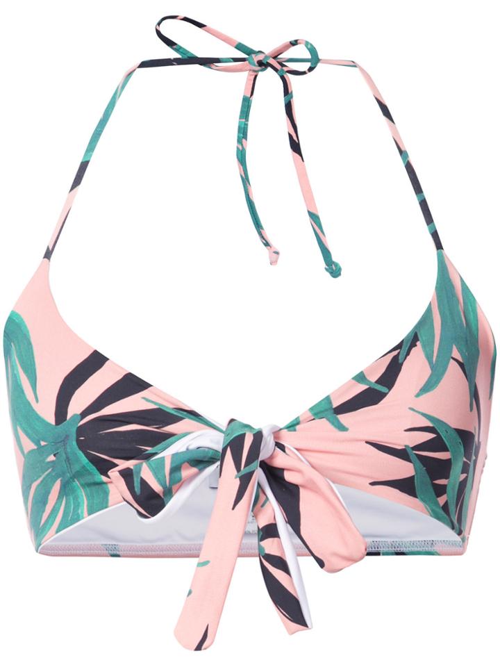 Patbo Palm Wrap Bikini Top - Pink & Purple