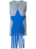 Stella Mccartney 'star Patch' T-shirt, Women's, Size: 42, Blue, Cotton/polyamide/spandex/elastane/modal