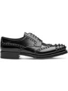 Prada Studded Derby Shoes - Black
