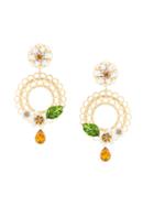 Dolce & Gabbana Floral Cage Clip-on Earrings, Metallic
