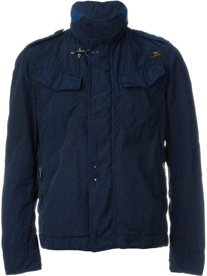Fay Lightweight Jacket, Men's, Size: Medium, Blue, Polyamide
