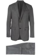 Ermenegildo Zegna Formal Suit, Men's, Size: 46, Grey, Cupro/viscose/wool
