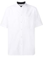 Rag & Bone Band Collar Shirt, Men's, Size: Medium, White, Cotton