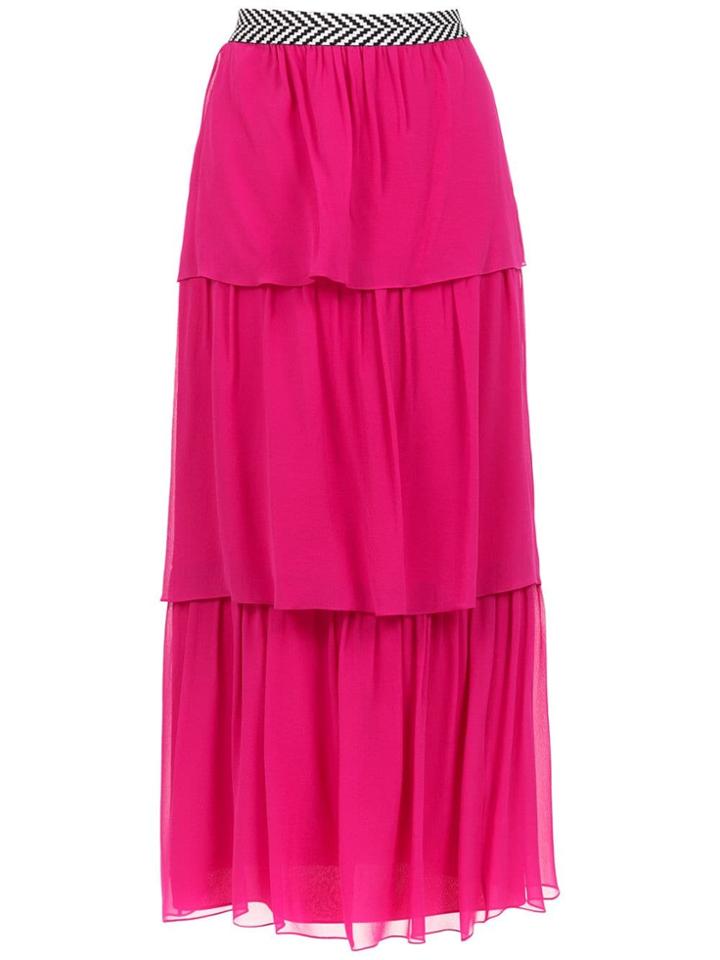 Nk Layered Midi Skirt - Pink