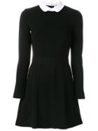 Maison Kitsuné Fitted A-line Dress - Black