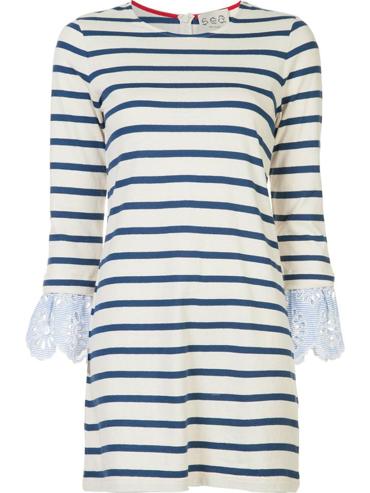 Sea Striped Dress, Women's, Size: Medium, Nude/neutrals, Cotton