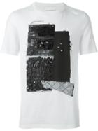 Maison Margiela Textured Print T-shirt, Men's, Size: 46, White, Cotton