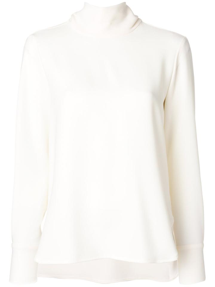 Alberto Biani Tie Collar Top - White