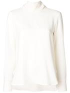 Alberto Biani Tie Collar Top - White