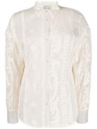 Forte Forte Embroidered Button Shirt - White