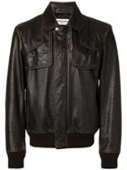 Saint Laurent Classic Bomber Jacket - Brown