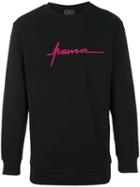 Paura - Logo Embroidery Sweatshirt - Men - Cotton - S, Black, Cotton
