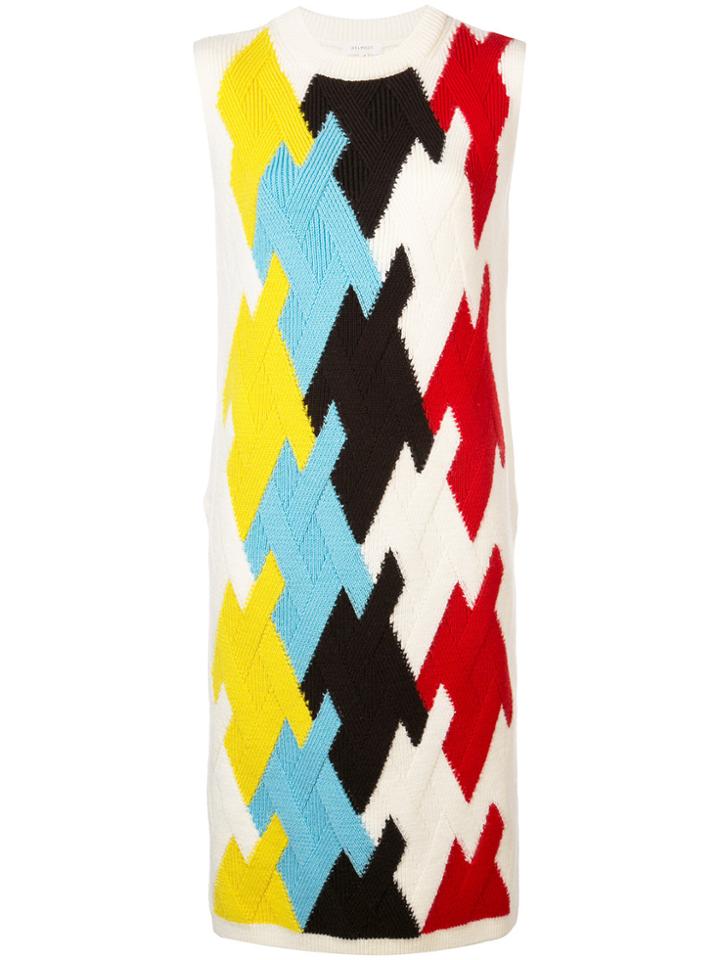 Delpozo Long Knitted Top - White