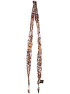 'dreamcatcher' Scarf - Women - Silk/rooster Feathers - One Size, Grey, Silk/rooster Feathers, Roberto Cavalli