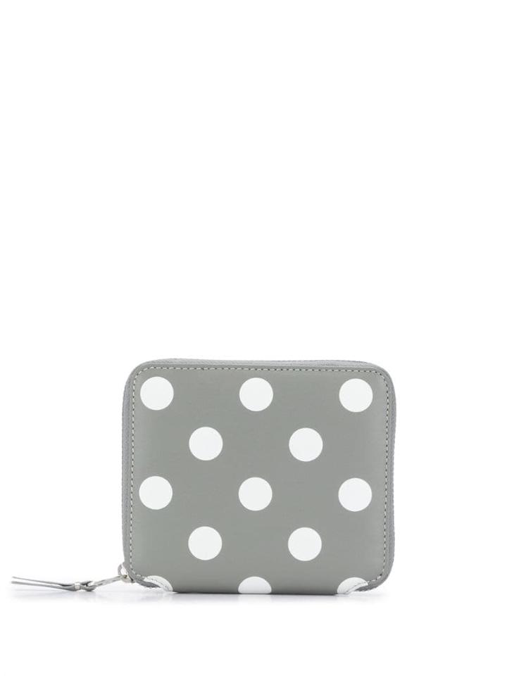 Comme Des Garçons Wallet Polka-dot Compact Wallet - Grey