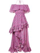 Rhode Resort Salma Off Shoulder Dress - Pink & Purple