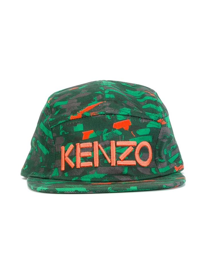 Kenzo Kids Printed Cap, Boy's, Size: 8 Yrs, Green