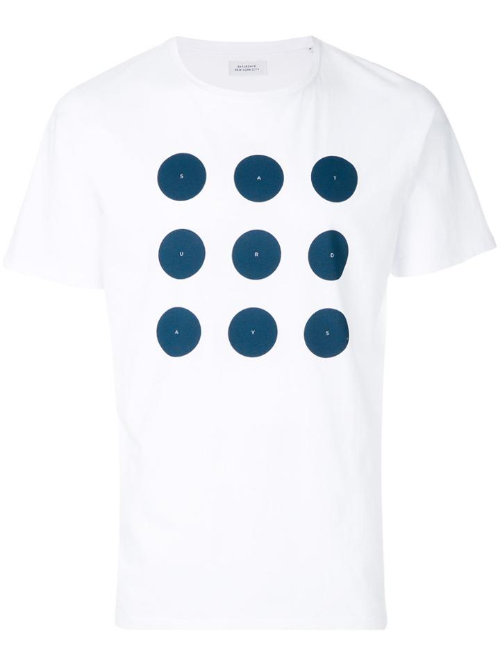 Saturdays Nyc Dot Print T-shirt - White