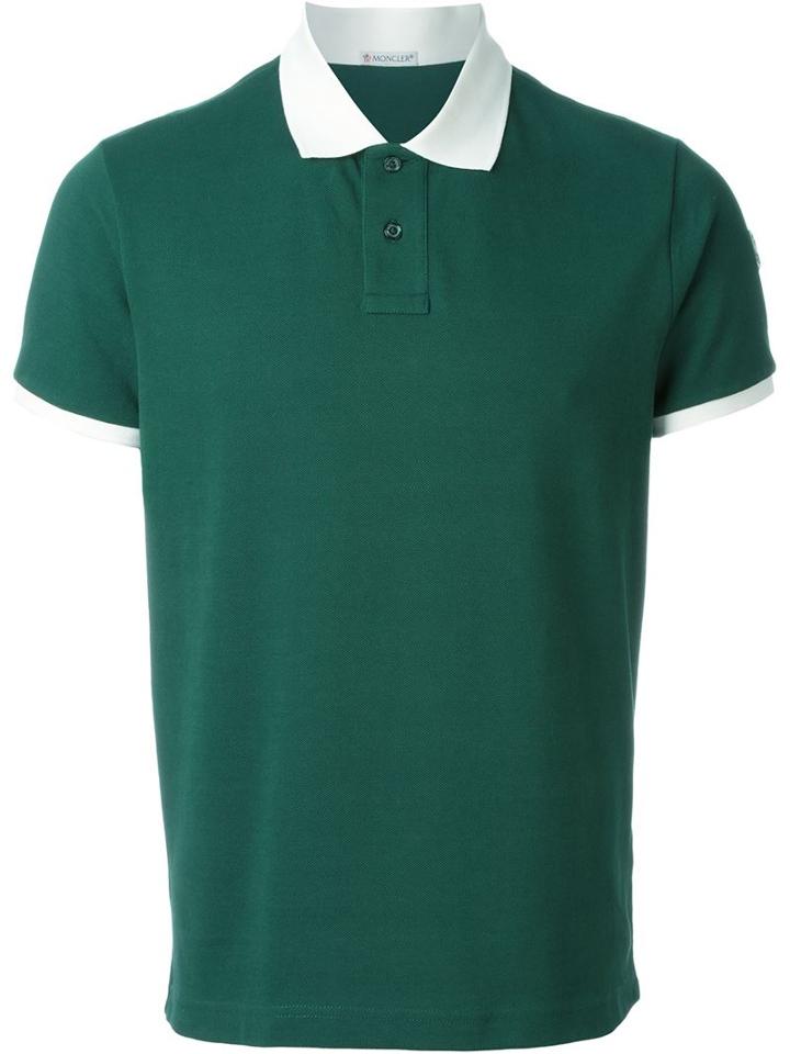 Moncler Logo Polo Shirt, Men's, Size: Xxl, Green, Cotton