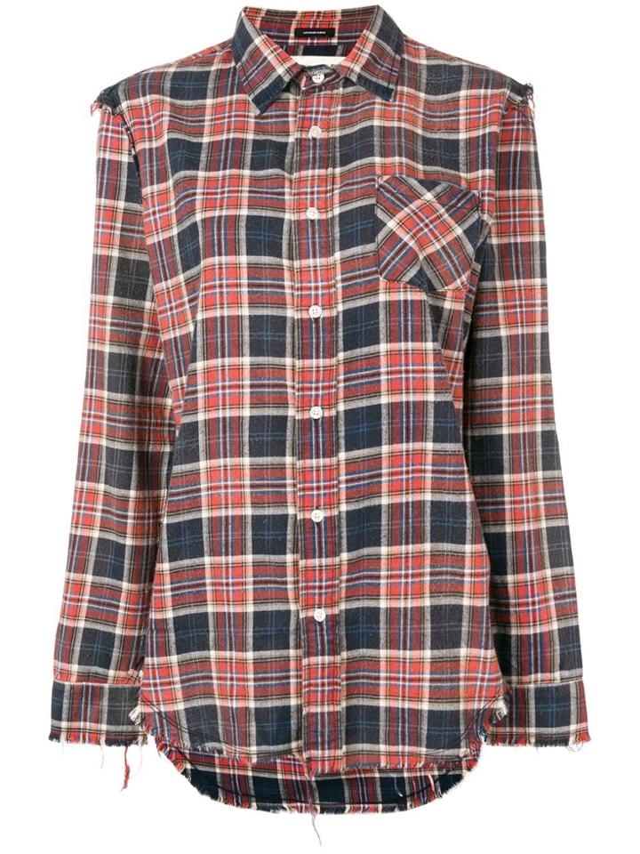 R13 Check Pattern Shirt - Red