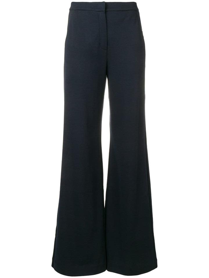 Max Mara Studio Tailored Flare Trousers - Blue