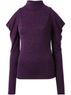 G.v.g.v. Open Shoulder Jersey Top, Women's, Size: Xs, Pink/purple, Polyester/polyurethane/rayon