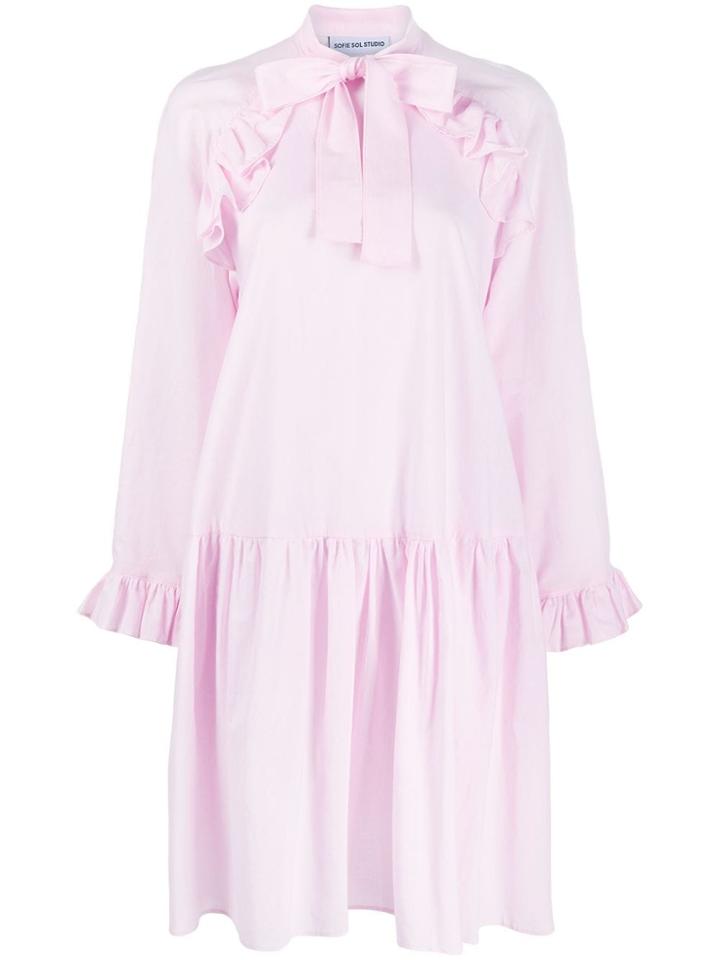 Sofie Sol Studio Ruffle Babydoll Dress - Pink