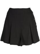Vince Pleated Tailored Shorts - Black