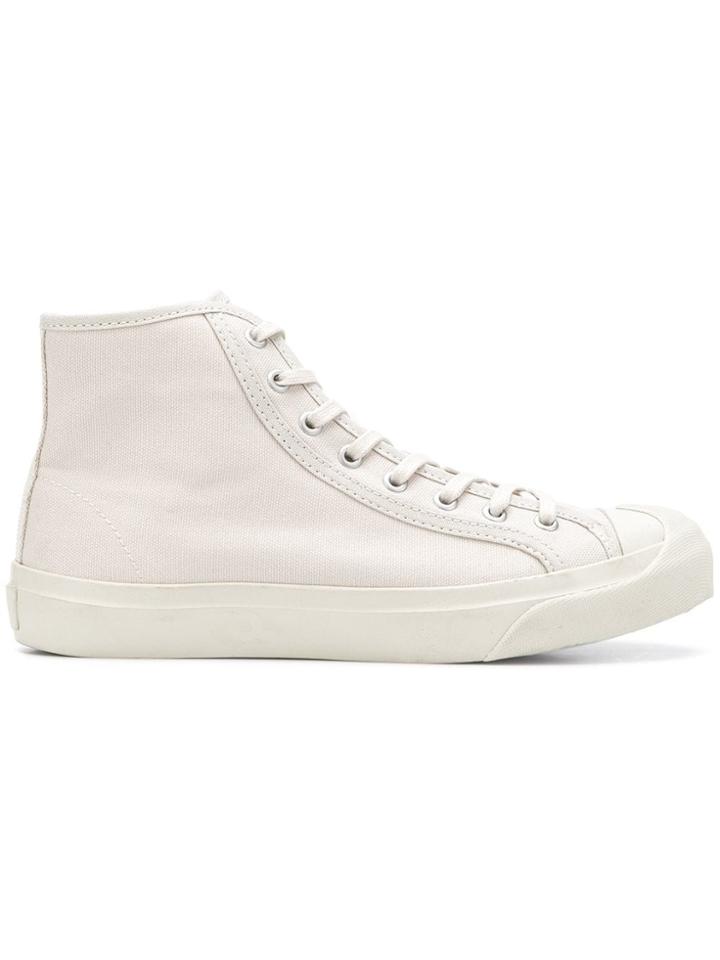 Ymc Lace-up Hi-top Sneakers - White