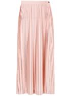 Loro Piana Pleated Maxi Skirt - Pink & Purple